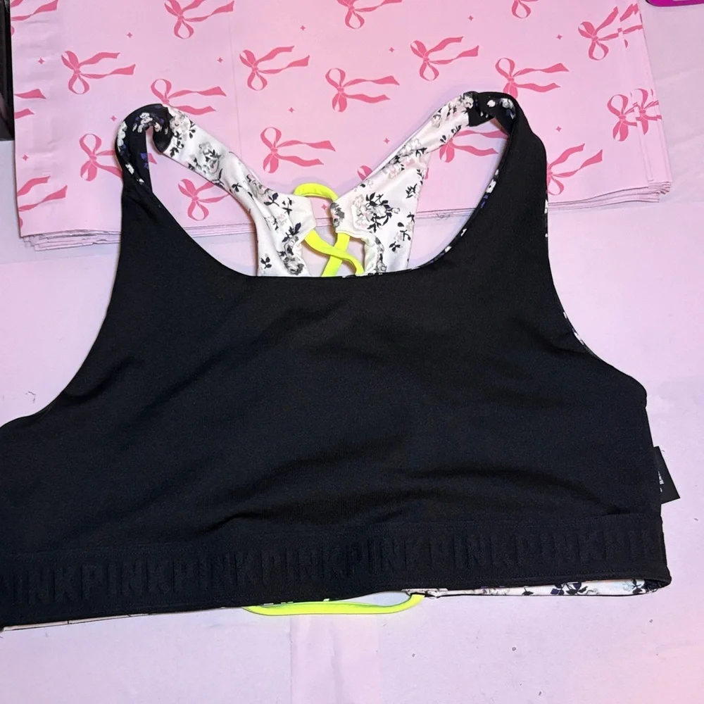 Floral Sports Bra with Logo - Picture 8 of 12